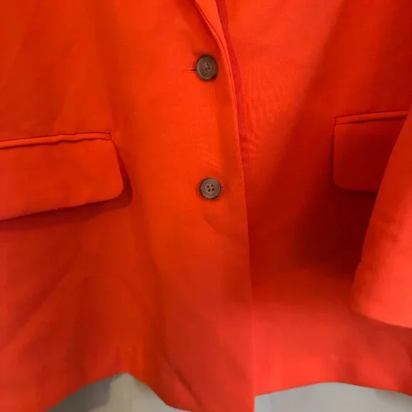 Old Navy Relaxed Blazer Warm Sunset Long Sleeve 2 Button Unlined Jacket - Picture 16 of 16